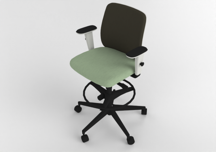 3D Stühle - Stuhl mit Sitz-Teil aus Stoff - Cavaletti -...