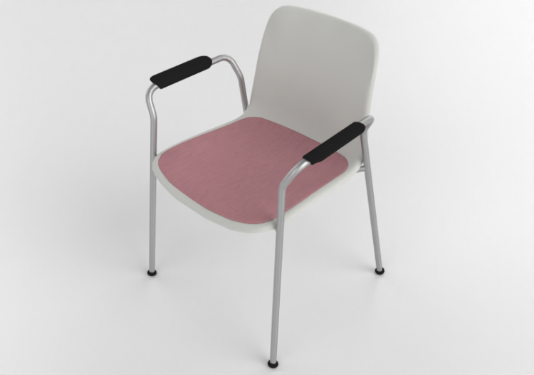 Chaises 3D - Chaise avec assise en plastique - Cavaletti -...