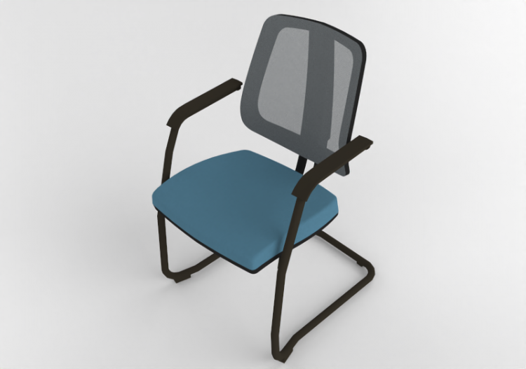 3D Stühle - Stuhl mit Sitz-Teil aus Stoff - Cavaletti -...