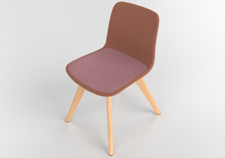 3D Chairs - Chair with fabric seat - Cavaletti - Match -...