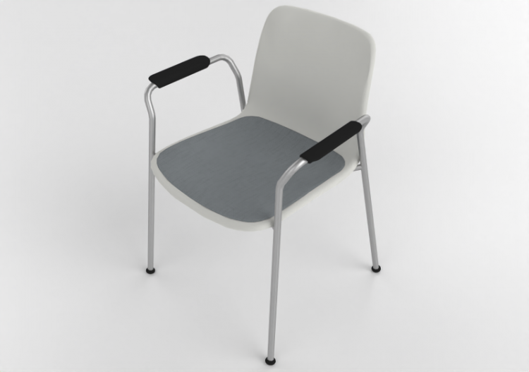 Sedie 3D - Sedia con seduta in plastica - Cavaletti - Match...