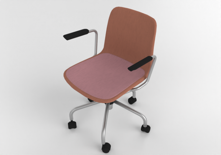 Chaises 3D - Chaise avec assise en tissu - Cavaletti -...