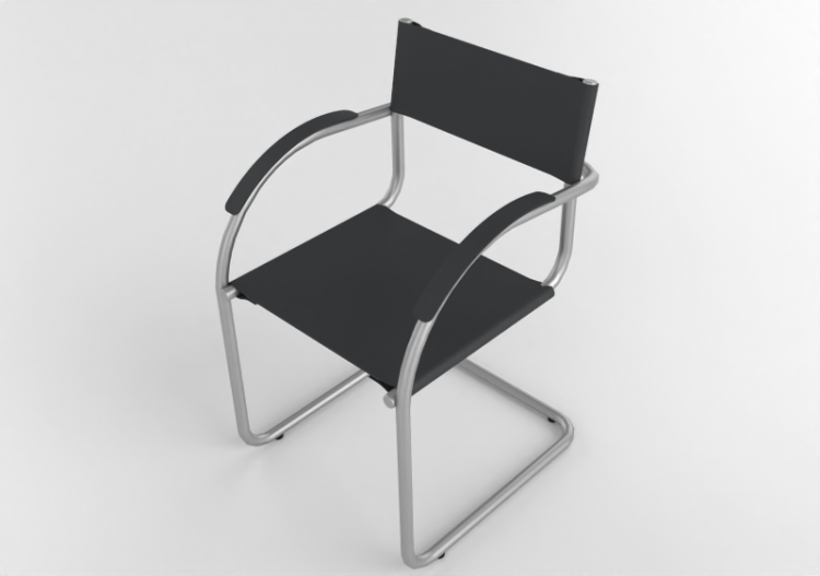 Cadeira 3D - Cadeira com assento em pele - Cavaletti -...
