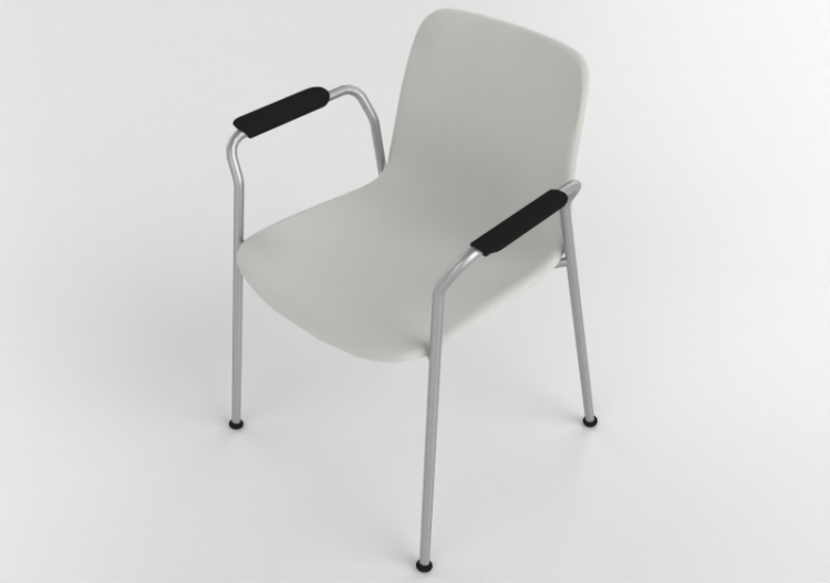 Chaises 3D - Chaise avec assise en plastique - Cavaletti -...