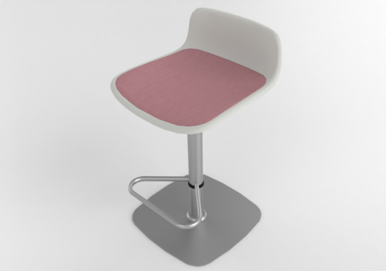 Sedie 3D - Sedia con seduta in plastica - Cavaletti - Match...