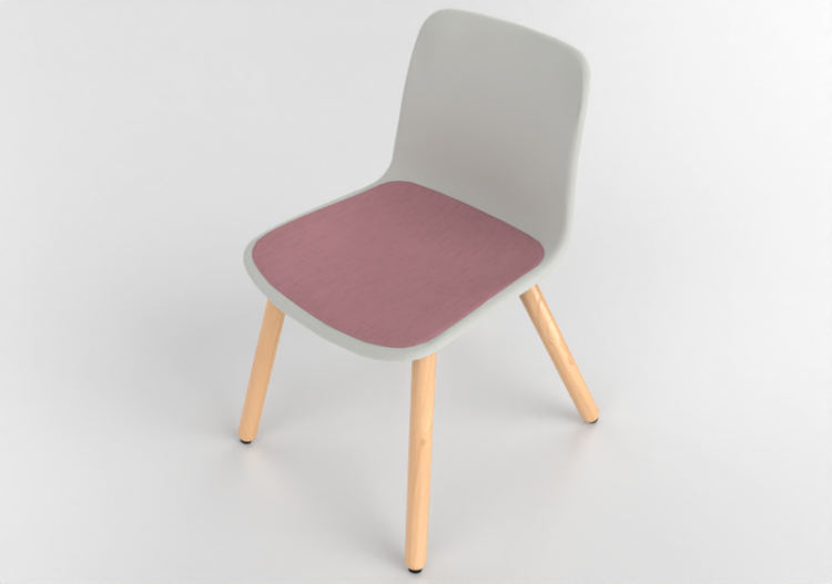 Sedie 3D - Sedia con seduta in plastica - Cavaletti - Match...