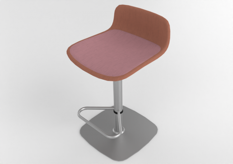 Cadeira 3D - Banqueta com assento em tecido - Cavaletti -...