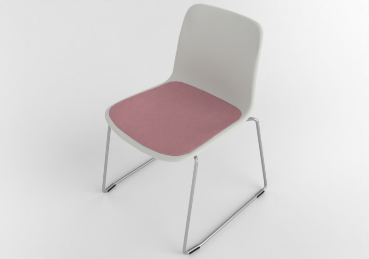 Cadeira 3D - Cadeira com assento em plástico - Cavaletti -...