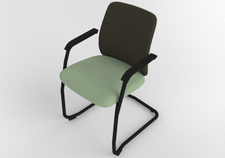 Sedie 3D - Sedia con seduta in tessuto - Cavaletti - Idea -...