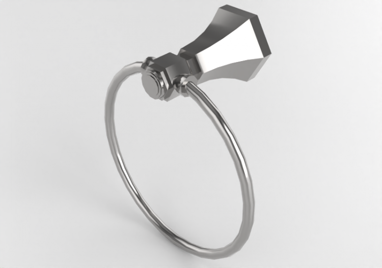 Accessori 3D - Portasciugamani in metallo - Doka Bath Works...