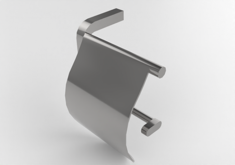 Acessórios 3D - Porta rolo de metal - Doka Bath Works - OFF...