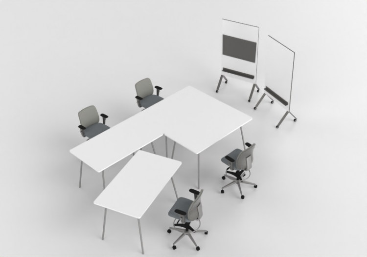 椅子 - Composition of chairs and tables - Cavaletti - Create...