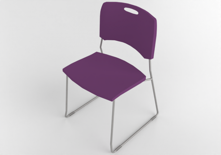Cadeira 3D - Cadeira com assento de plástico - Cavaletti -...