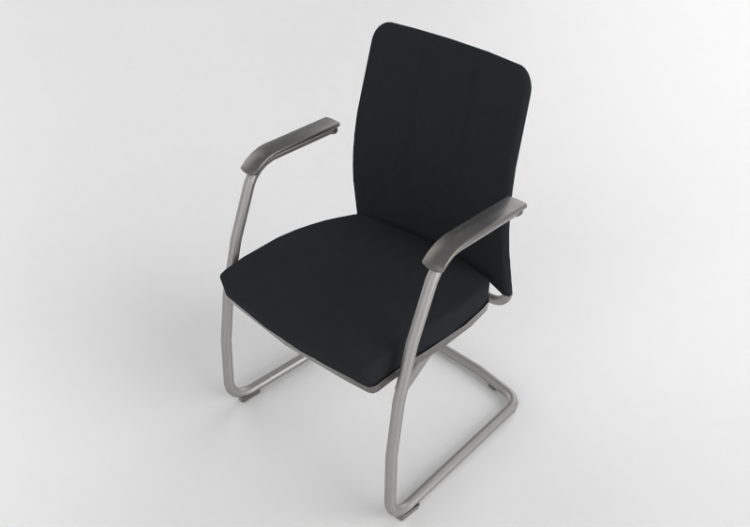Sillas 3D - Silla de oficina con asiento de tela -...