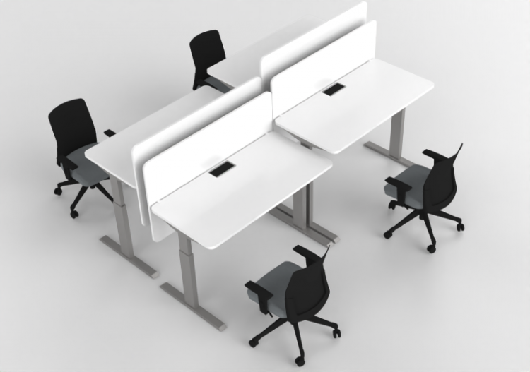 Chaises 3D - Composition de chaises et tables - Cavaletti -...