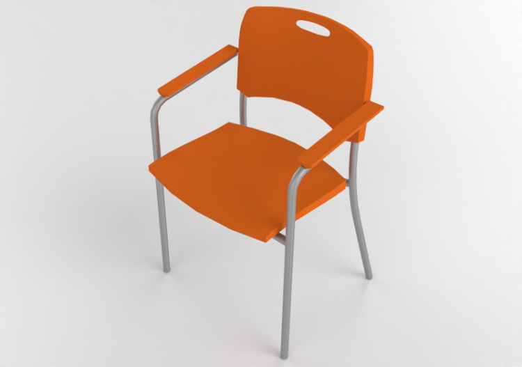 3D Chairs - Chair with plastic seat - Cavaletti - Viva -...