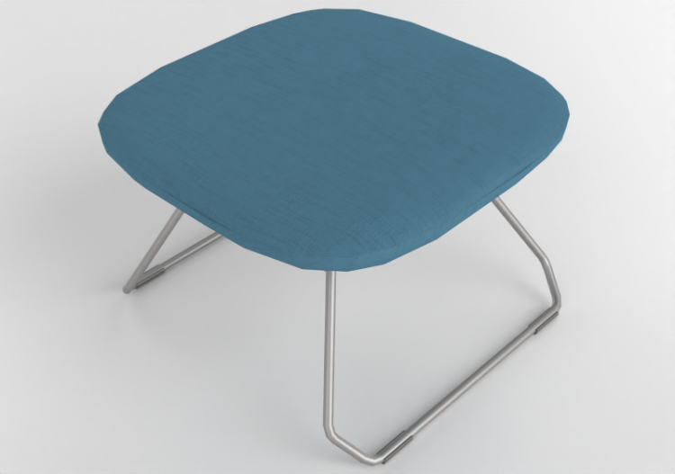 3D Sessel - Hocker mit Sitzfläche aus Stoff - Cavaletti -...