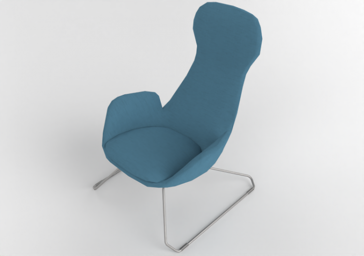 3D Sessel - Sessel mit Sitzfläche aus Stoff - Cavaletti -...
