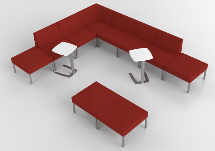 3D Arm Chairs - Composition of sofas and tables - Cavaletti...