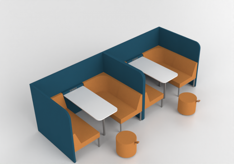 Fauteuil 3D - Composition de canapés et tables - Cavaletti...