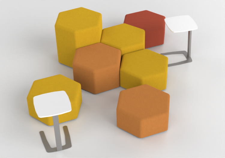 Fauteuil 3D - Composition de canapés et tables - Cavaletti...