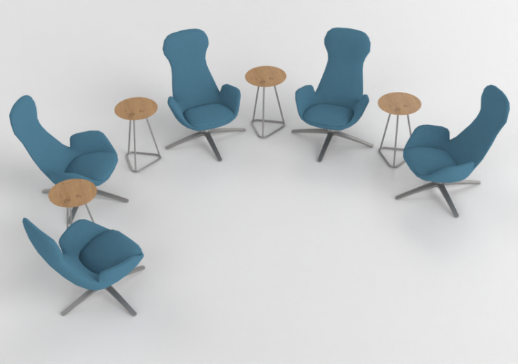 Poltronas 3D - Composición de sillones - Cavaletti - Meet -...