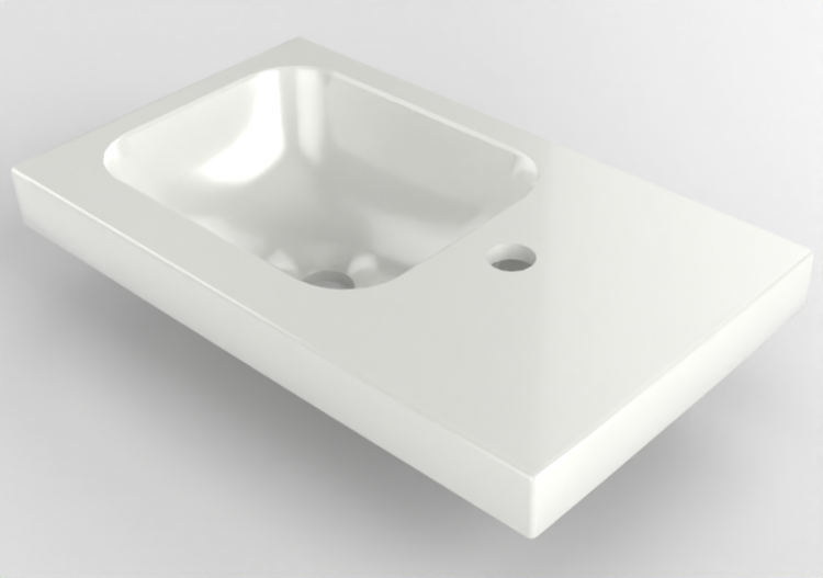 3D Sinks - Ceramic Wash basin - Geberit - Geberit iCon -...