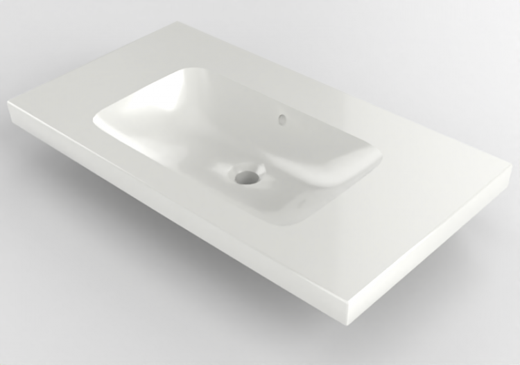 3D Sinks - Ceramic Wash basin - Geberit - Geberit iCon -...