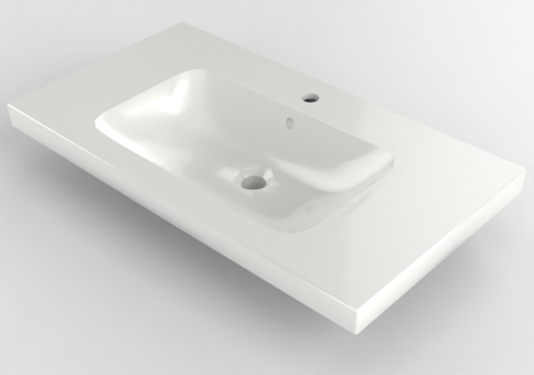 3D Sinks - Ceramic Wash basin - Geberit - Geberit iCon -...