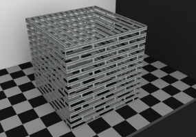 Roller Shutter Texture - Roller shutter with see through grid (08)