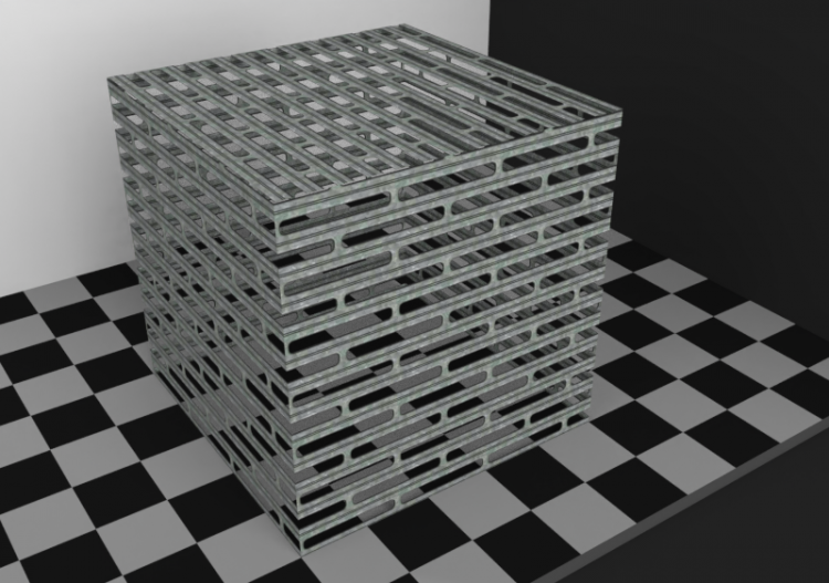 Roller Shutter Texture - Roller shutter with see through...