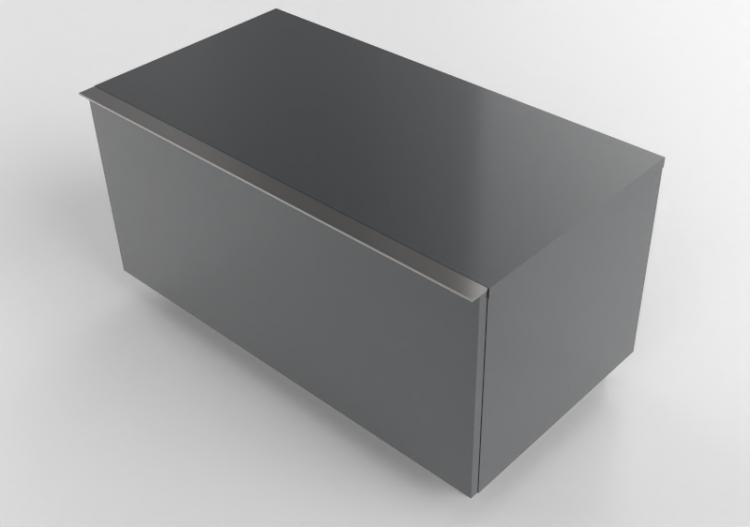 Muebles 3D - Armario lateral de madera lacada - Geberit -...