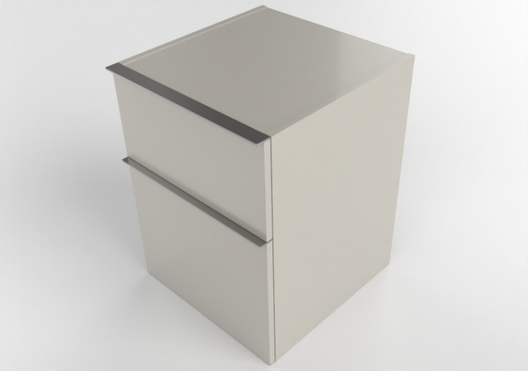 Meubles 3D - Meuble latéral en bois laqué - Geberit -...