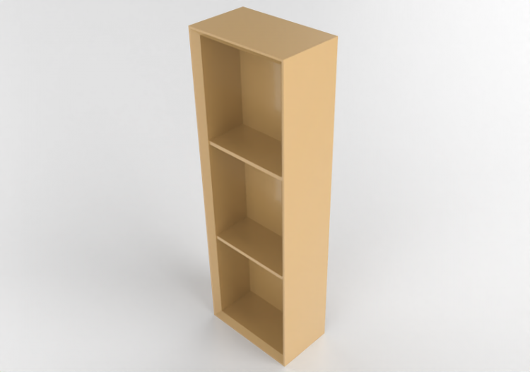 Muebles 3D - Estantería de madera lacada - Geberit -...