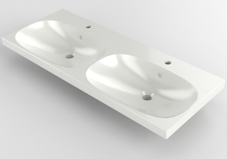 Lavabos 3D - Lavabo en céramique - Geberit - Geberit Acanto...