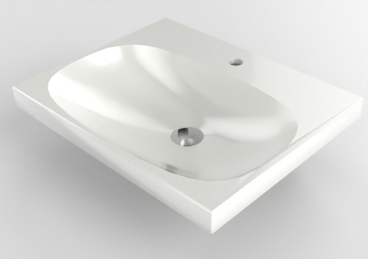 Lavabos 3D - Lavabo de cerámica - Geberit - Geberit Acanto...