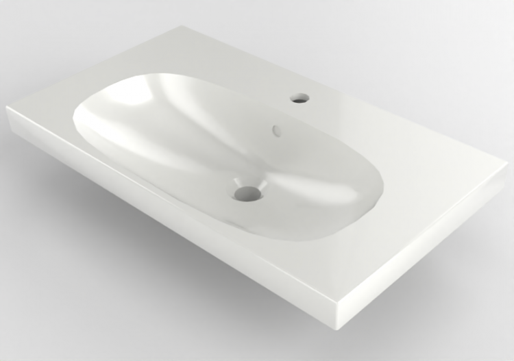 3D Sinks - Ceramic Washbasin - Geberit - Geberit Acanto -...
