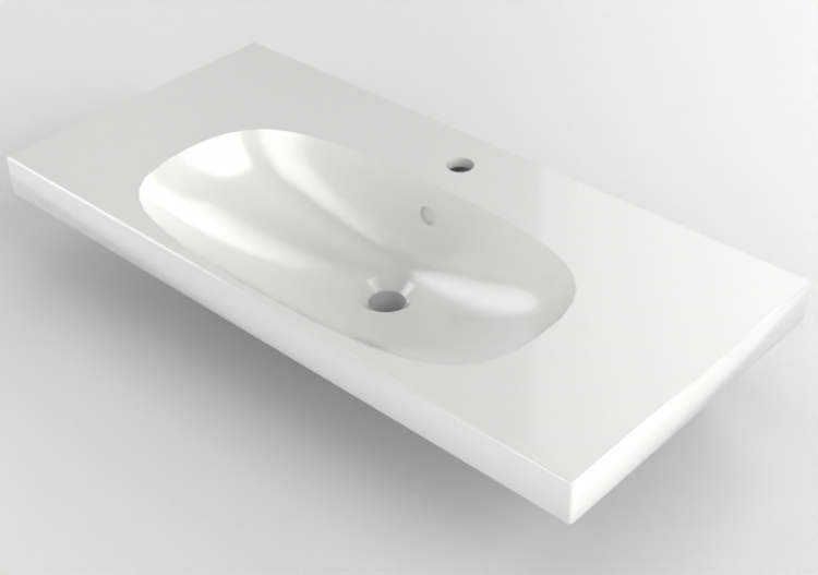 Lavabos 3D - Lavabo en céramique - Geberit - Geberit Acanto...