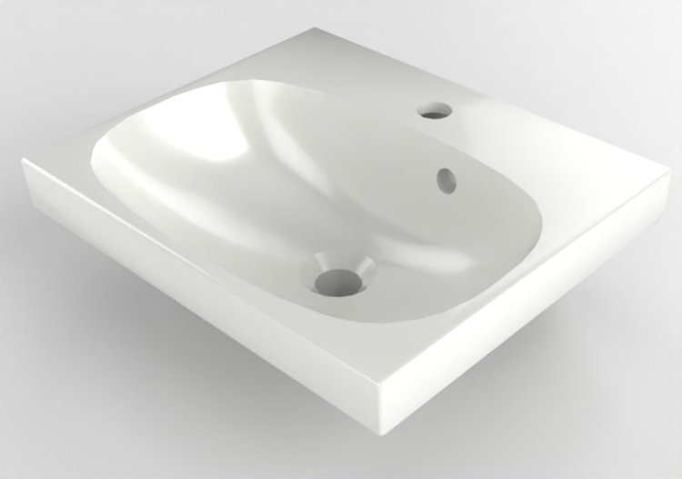Lavabos 3D - Lavabo en céramique - Geberit - Geberit Acanto...