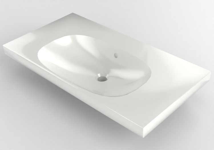 Lavabos 3D - Lavabo de cerámica - Geberit - Geberit Acanto...