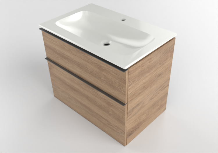 3D Möbel - Badmöbel-Set mit Waschbecken - Geberit - Geberit...
