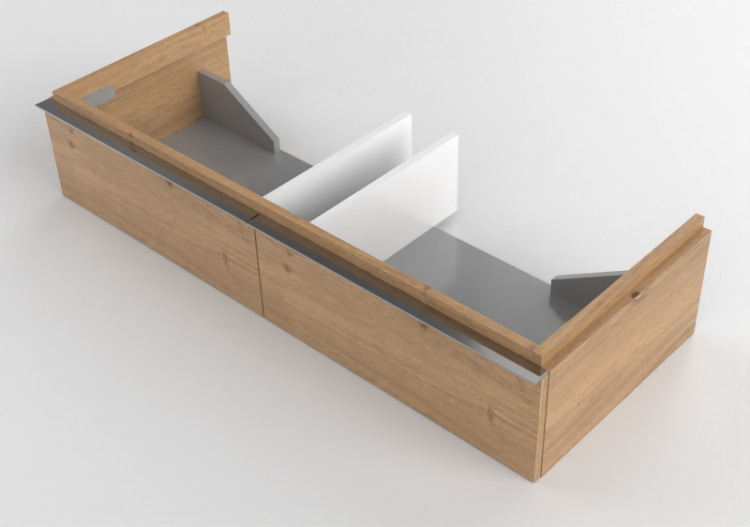 3D Möbel - Waschbeckenunterschrank - Geberit - Geberit iCon...