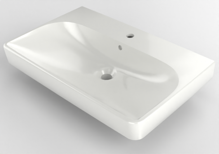 3D Sinks - Ceramic Wash basin - Geberit - Geberit Smyle -...