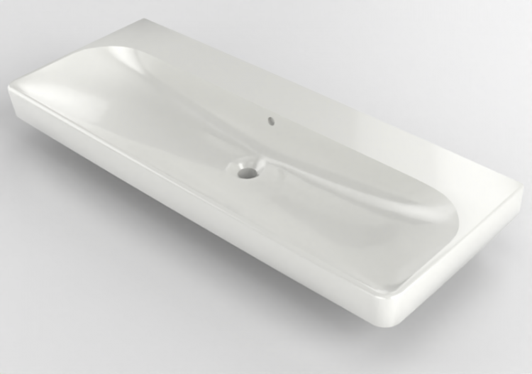 3D Sinks - Ceramic Wash basin - Geberit - Geberit Smyle -...