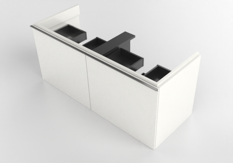 Móveis 3D - Gabinete para banheiro - Geberit - Geberit...