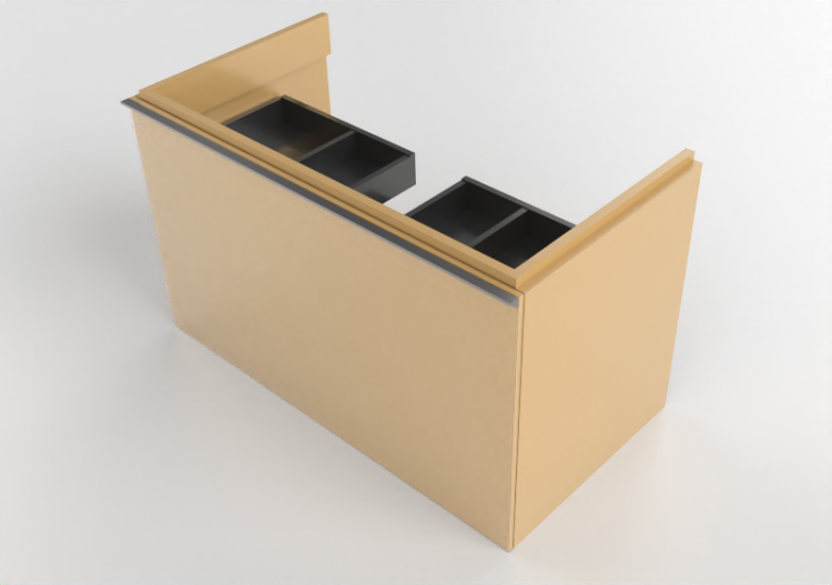 Mobili 3D - Mobile sottolavabo - Geberit - Geberit Acanto -...