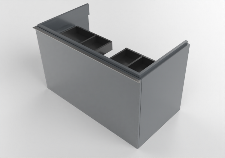Mobili 3D - Mobile sottolavabo - Geberit - Geberit Acanto -...
