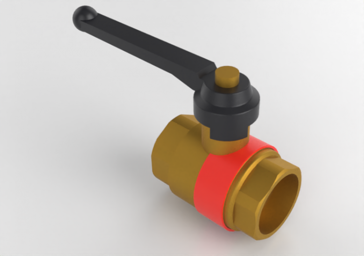 Valvola a sfera con ritegno incorporato DN 25 (1") - ACCA...