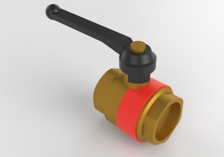 Valvola a sfera con ritegno incorporato DN 40 (1 1/2") -...