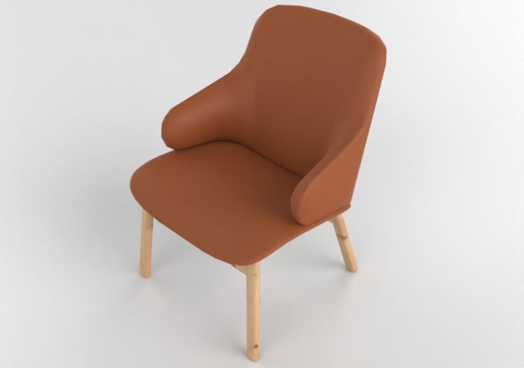 3D Arm Chairs - Leather Armchair - Amstelle - 16611 - A3980...